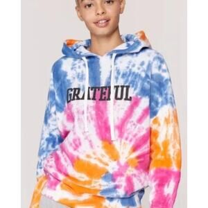Spiritual Gangster | Tie Dye Grateful Hoodie Multicolor Pullover | Sz XS